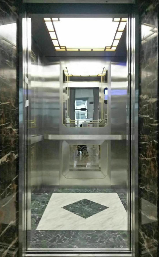 中國風(fēng)電梯轎廂裝潢