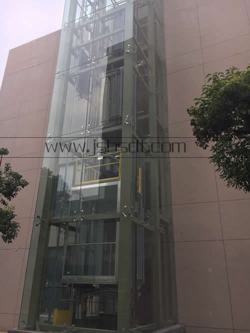 通力觀光電梯南側拍圖